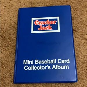 Cracker Jack Mini Baseball Card Album With Cards!